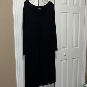 Long sleeve black dress